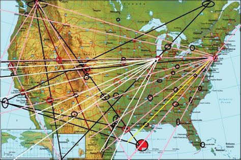 USA Ley Line Map